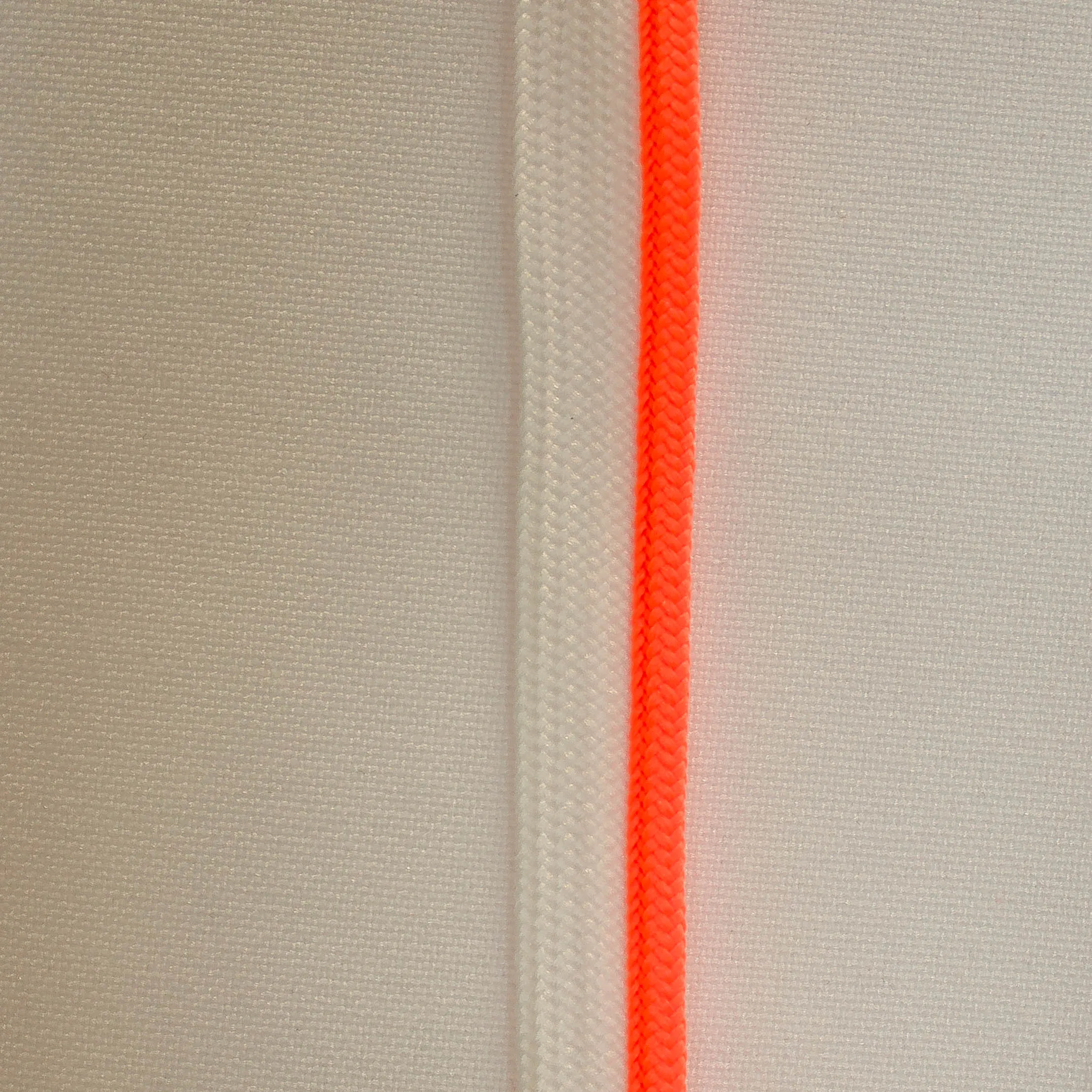Fluo oranje paspelband / piping - 2 mm dikte - 10 mm breed